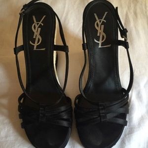 Saint Laurent wedges like new !!